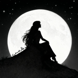 A Lady at the Moon