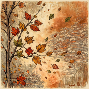 Leaves Blown by the Wind