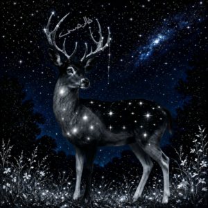 A Deer at the Night